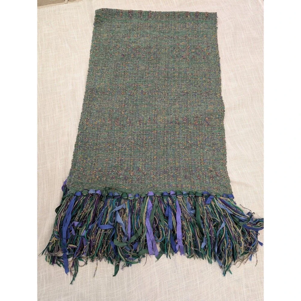 Gretel Underwood Handwoven Serape Stripe Throw Size 23
